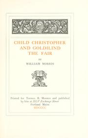 The cover of Child Christopher and Goldilind the Fair