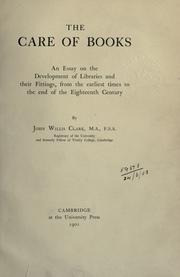 The cover of The Care of Books