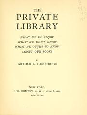The cover of The Private Library