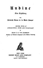 The cover of Undine