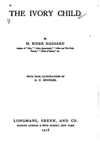 The cover of The Ivory Child