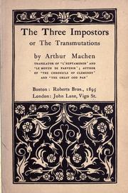 The cover of The Three Impostors
